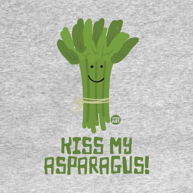 KISS MY ASPARAGUS by toddgoldmanart